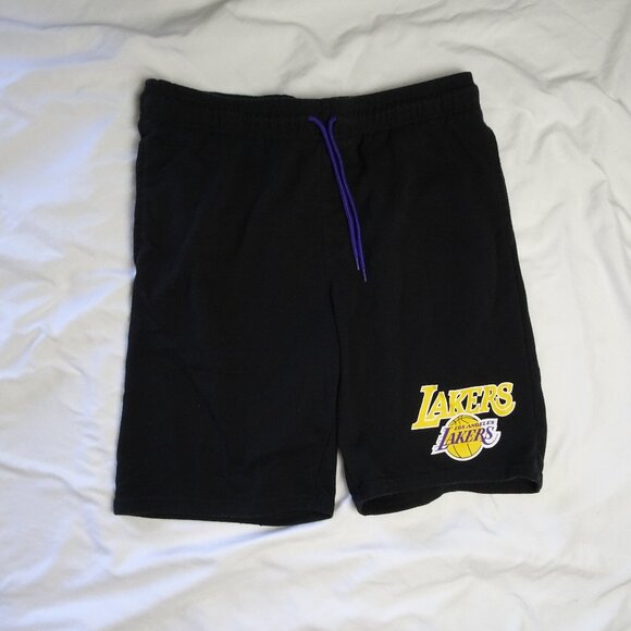 NBA Los Angeles Lakers Black Sweat Short Size L - Picture 1 of 8